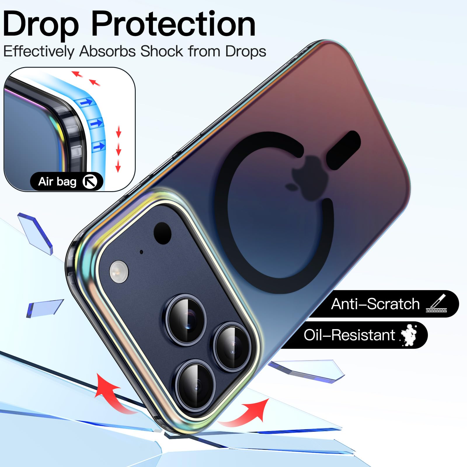 Amazon.co.jp: JETech iPhone 17 Pro Max 6.9インチ用 虹色ケース